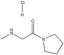 2-(Methylamino)-1-(1-pyrrolidinyl)-1-ethanonehydrochloride 구조식 이미지