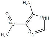 5-Aminoimidazole-4-carboxamide-13C,15N2 구조식 이미지