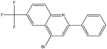4-Bromo-6-trifluoromethyl-2-phenylquinoline 구조식 이미지