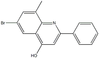 6-Bromo-8-methyl-2-phenylquinoline-4-ol Structure