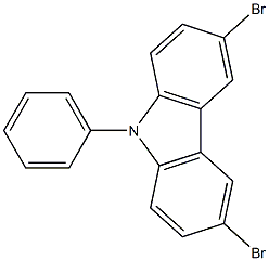 3,6-Dibromo-9-phenyl-9H-carbazole Structure