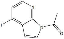 1-(4-iodo-1H-pyrrolo[2,3-b]pyridin-1-yl)ethanone 구조식 이미지