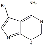 5-bromo-1H-pyrrolo[2,3-d]pyrimidin-4-amine
 Structure
