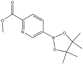 5-(4,4,5,5-Tetramethyl-1,3,2-dioxaborolan-2-yl)pyridine-2-carboxylicacidmethylester 구조식 이미지