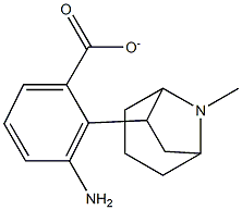3-Amino-8-methyl-8-aza-bicyclo[3.2.1]octan-6-ylbenzoate 구조식 이미지