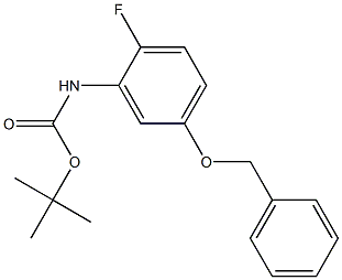 tert-butyl 5-(benzyloxy)-2-fluorophenylcarbamate Structure