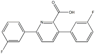 3,6-Bis(3-fluorophenyl)picolinic acid 구조식 이미지