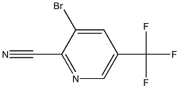 3-Bromo-2-cyano-5-(trifluoromethyl)pyridine 구조식 이미지