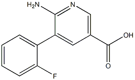 6-Amino-5-(2-fluorophenyl)nicotinic acid 구조식 이미지