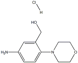 (5-amino-2-morpholinophenyl)methanol hydrochloride 구조식 이미지