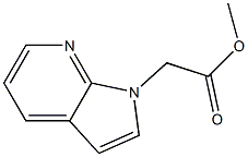 Methyl 2-(1H-pyrrolo[2,3-b]pyridin-1-yl)acetate 구조식 이미지