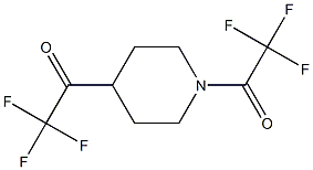 1,1'-(Piperidine-1,4-diyl)bis(2,2,2-trifluoroethanone) 구조식 이미지