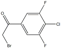 2-Bromo-1-(4-chloro-3,5-difluoro-phenyl)-ethanone Structure