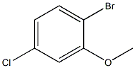 1-bromo-4-chloro-2-methoxybenzene Structure