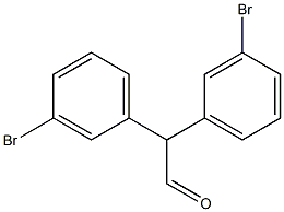 2,2-bis(3-bromophenyl)acetaldehyde 구조식 이미지