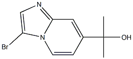 2-(3-bromoimidazo[1,2-a]pyridin-7-yl)propan-2-ol 구조식 이미지
