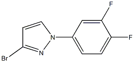 3-bromo-1-(3,4-difluorophenyl)-1H-pyrazole 구조식 이미지