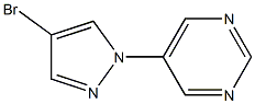 5-(4-bromo-1H-pyrazol-1-yl)pyrimidine Structure