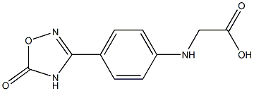 2-(4-(5-oxo-4,5-dihydro-1,2,4-oxadiazol-3-yl)phenylamino)acetic acid 구조식 이미지