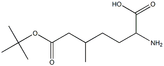 BOC-D-2-amino-5-methylhexanoic acid Structure