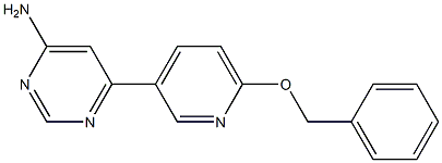 6-(6-(benzyloxy)pyridin-3-yl)pyrimidin-4-amine 구조식 이미지