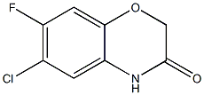 6-chloro-7-fluoro-2H-benzo[b][1,4]oxazin-3(4H)-one 구조식 이미지