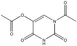 5-acetoxy-1-acetyl-1H-pyrimidine-2,4-dione Structure