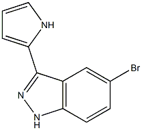 5-bromo-3-(1H-pyrrol-2-yl)-1H-indazole Structure