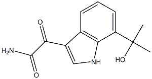 2-(7-(2-hydroxypropan-2-yl)-1H-indol-3-yl)-2-oxoacetamide Structure