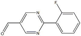 2-(2-fluorophenyl)pyrimidine-5-carbaldehyde Structure