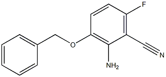 2-Amino-3-benzyloxy-6-fluoro-benzonitrile 구조식 이미지