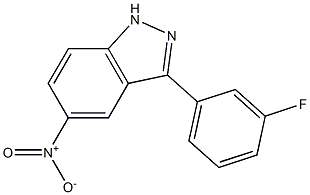 3-(3-fluorophenyl)-5-nitro-1H-indazole Structure