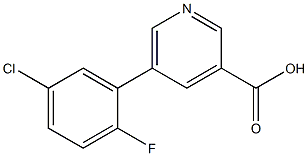 5-(5-chloro-2-fluorophenyl)pyridine-3-carboxylic acid Structure