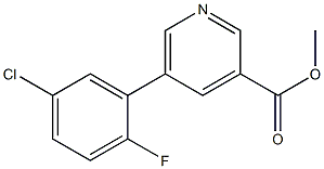 methyl 5-(5-chloro-2-fluorophenyl)pyridine-3-carboxylate 구조식 이미지