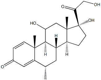 6A-methylprednisolone 구조식 이미지