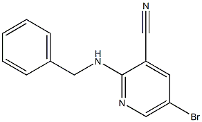 2-(benzylamino)-5-bromopyridine-3-carbonitrile Structure