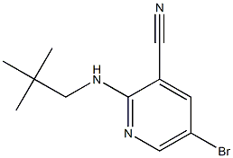 5-bromo-2-(neopentylamino)pyridine-3-carbonitrile Structure