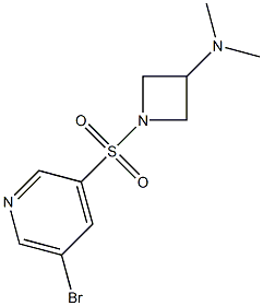 1-(5-broMopyridin-3-ylsulfonyl)-N,N-diMethylazetidin-3-aMine 구조식 이미지