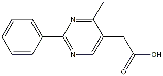 (4-Methyl-2-phenylpyriMidin-5-yl)-acetic acid 구조식 이미지