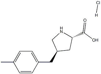 trans-4-(4-Methylbenzyl)-L-proline hydrochloride, 95% 구조식 이미지