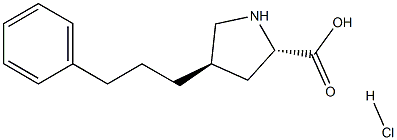 trans-4-(3-Phenyl-n-propyl)-L-proline hydrochloride, 95% Structure