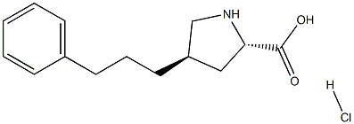 trans-4-(3-Phenyl-n-propyl)-L-proline hydrochloride, 95% 구조식 이미지