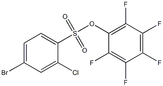 2,3,4,5,6-Pentafluorophenyl 4-bromo-2-chlorobenzenesulphonate 95% 구조식 이미지