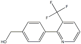 {4-[3-(Trifluoromethyl)pyridin-2-yl]phenyl}methanol Structure