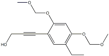 3-(5-ethyl-2,4-bis(MethoxyMethoxy)phenyl)prop-2-yn-1-ol Structure