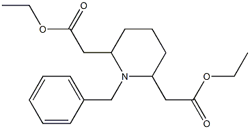 diethyl 2,2'-((2R,6R)-1-benzylpiperidine-2,6-diyl)diacetate Structure