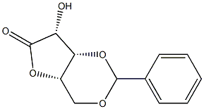 3,5-O-Benzylidene-L-lyxono-1,4-lactone 구조식 이미지