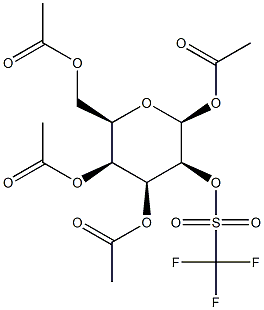 1,3,4,6-Tetra-O-acetyl-2-O-trifluoromethanesulfonyl-b-D-talopyranose 구조식 이미지