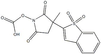 (1,1-dioxobenzothiophen-2-yl)methyl(2,5-dioxopyrrolidin-1-yl)carbonate Structure