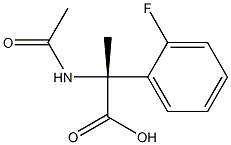 (R)-2-acetamido-2-(2-fluorophenyl)propionic acid Structure